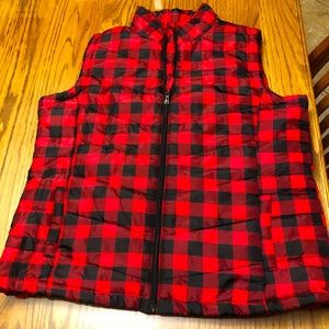 Men’s Buffalo plaid vest